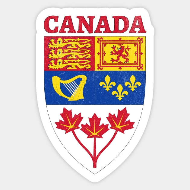 Canadian Coat of Arms Sticker by SunburstGeo